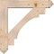 Ekena Millwork Merced Arts and Crafts Smooth Bracket w/ Offset Brace, Douglas Fir, 7 1/2"W x 40"D x 40"H BKT0806X40X40MRC03SDF - alternate 3